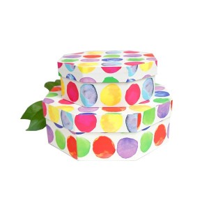 Octagonal shape gift box set