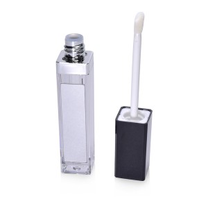 Square Silver Lip Gloss Bottle